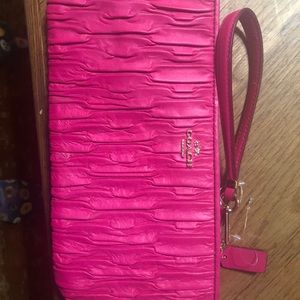 Coach Hot Pink Clutch